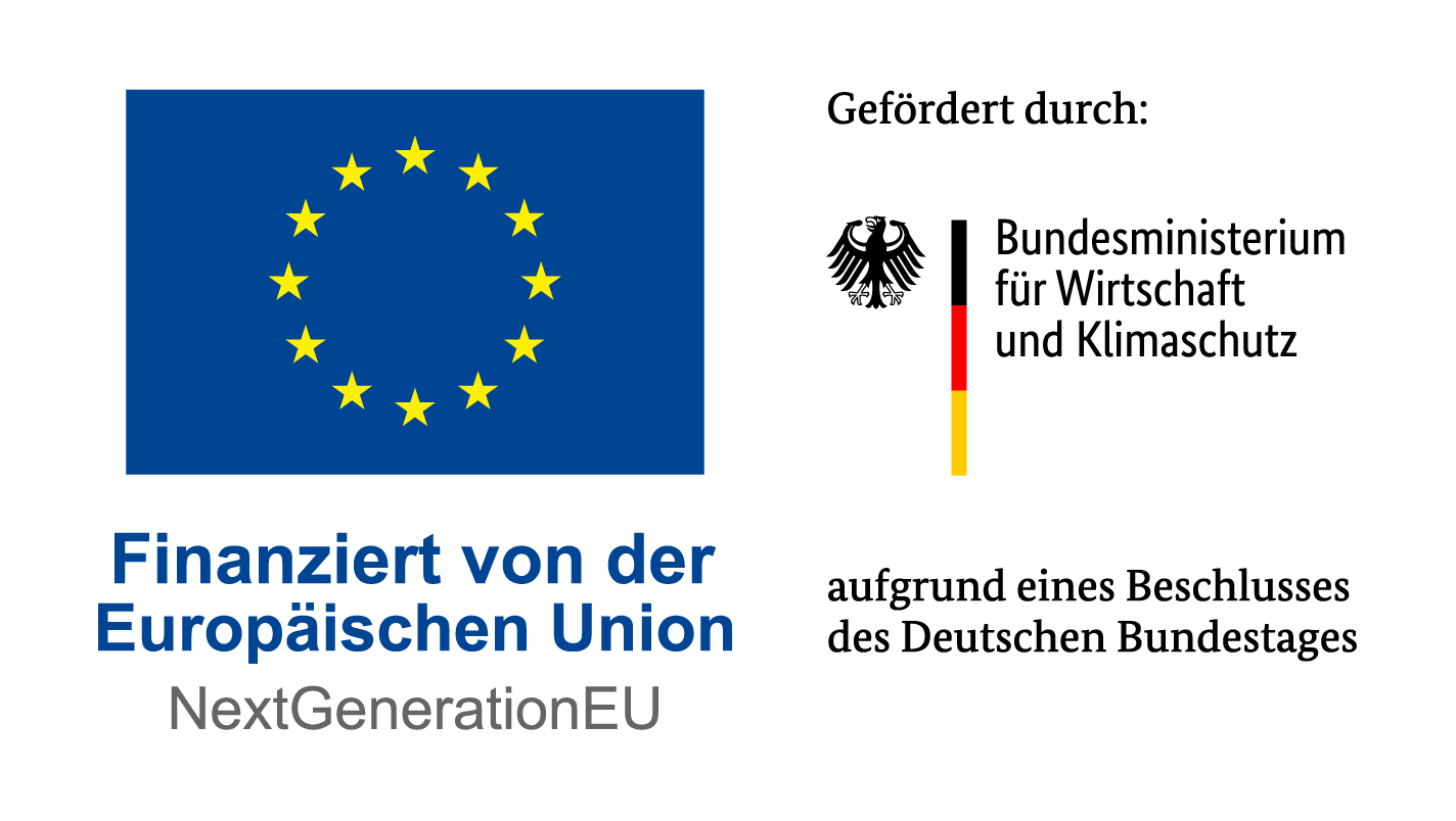 Logo der Europäischen Union und des Bundesministeriums für Wirtschaft.